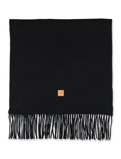 Apc A.p.c. Aria Wool Scarf In Black