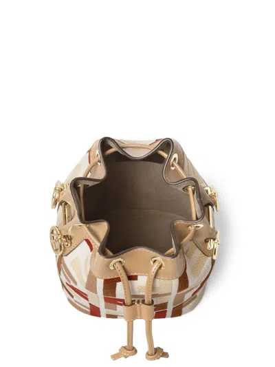 Fendi Mini Mon Tresor Ff-motif Bucket Bag In Multi