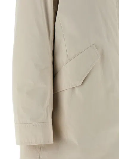Yves Salomon 2-in-1 Parka Puffer Jackets White In Neutral