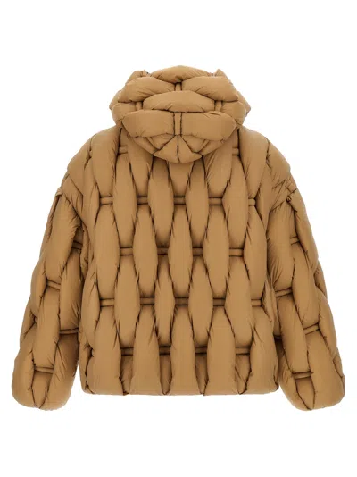 Raxxy 3d Down Jacket Puffer Jackets Beige In Brown