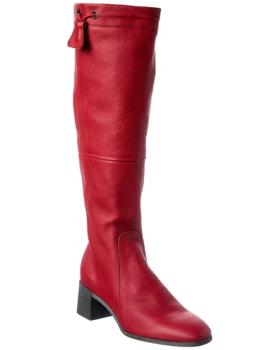 Arche Teorna Leather Knee-high Boot In Red