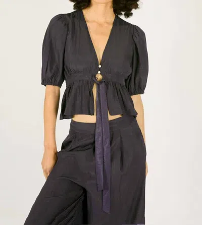 Traffic People Ma- Traffic1286 Margot Top In Black In Black