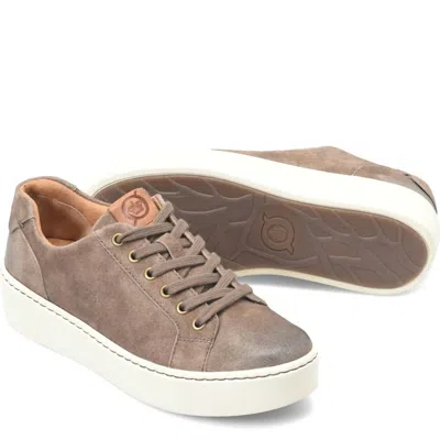 Born Women's Mira Suede Sneaker In Taupe In Gray