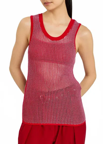 Dries Van Noten Tavita Knitted Tank In Multi