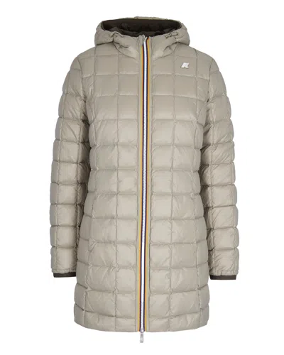 K-way Denise St Thermo Reversible Jacket In Brown