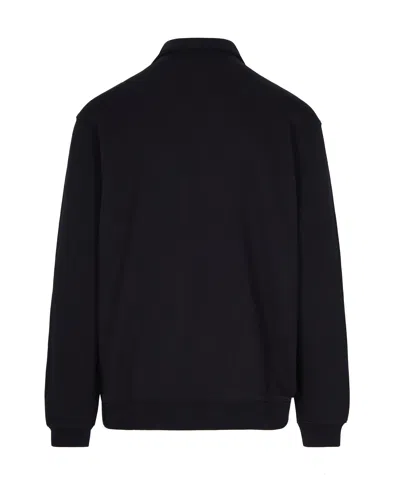 Carhartt Black Polo Sweatshirt In Black