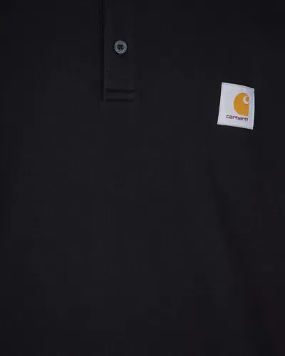 Carhartt Black Polo Sweatshirt In Black