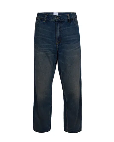 Carhartt Five-pocket Denim Trousers Featuring Belt Loops In Blue