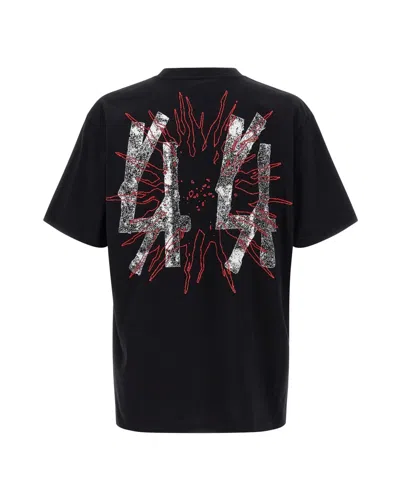 44 Label Group Men Darkened Type T-shirt In Black