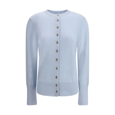 Lisa Yang The Nellia Button-cuffs Cardigan In Blue