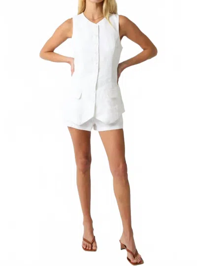 Olivaceous Make It Official Top In White In White