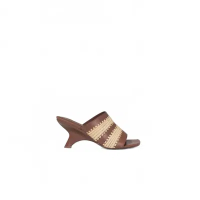 Simkhai Women's Shadow Mule Raffia Sandal In Sable In Brown