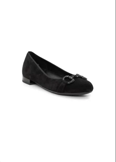 Ara Women's Serenity Flats In Black In Black