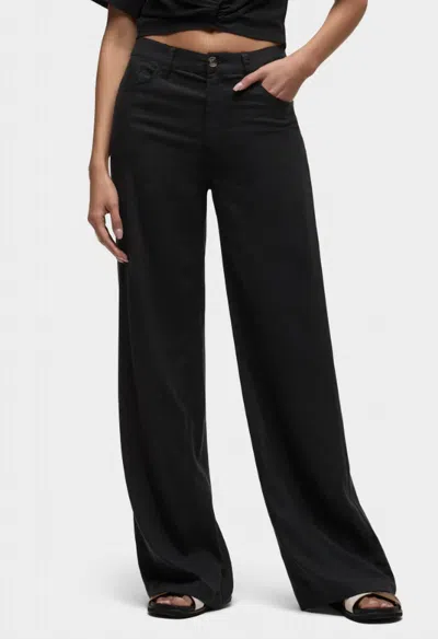 Hudson Jodie Loose Fit Linen In Black In Black