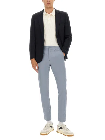 Hugo Boss Notch Lapel Jacket Button Cuffs Front Pockets In Black