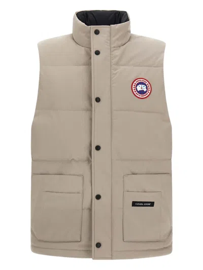 Canada Goose Freestyle Crew Quilted Padded Vest In Neutral