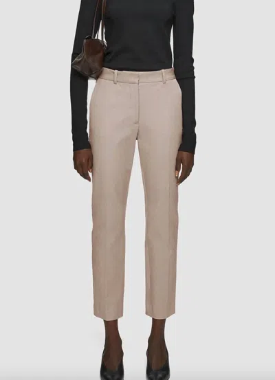 Joseph Coleman Gabardine Stretch Trousers In Escargot In Animal Print
