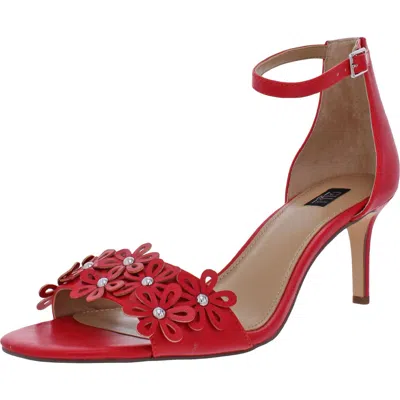 G.i.l.i. Gliona Womens Open Toe Ankle Strap Heel Sandals In Red