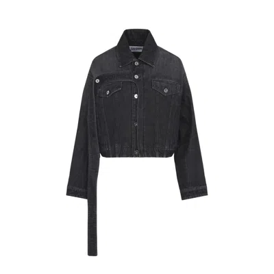Jean Paul Gaultier Oversized Denim Jacket Women In Black