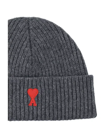Ami Alexandre Mattiussi Ami Paris Hats Grey In Gray