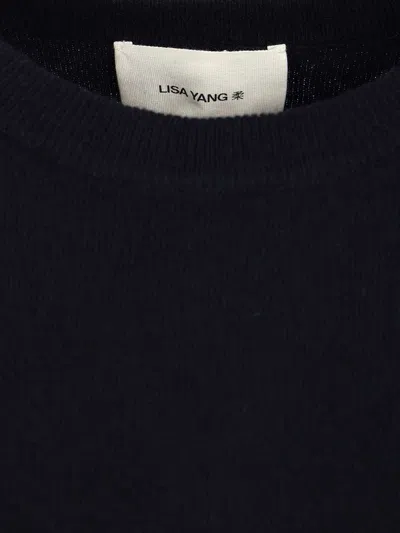Lisa Yang Cila T-shirt Knitwear Blue In Blue