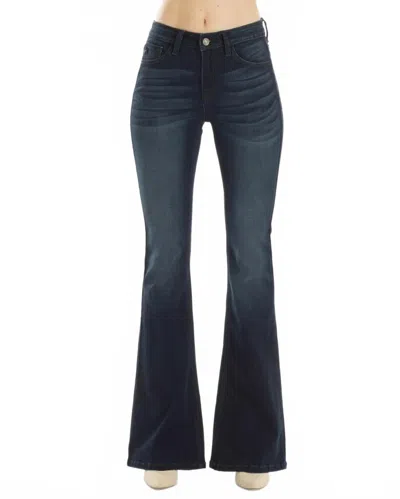 Kancan Constance Essentials High Rise Bootcut Jeans In Blue
