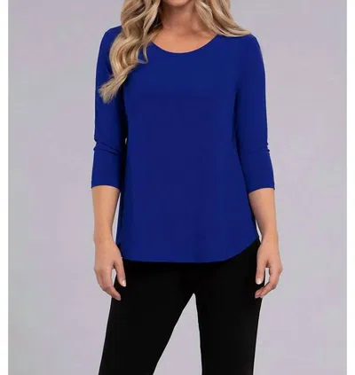 Sympli Go To Classic Tee In Twilight In Blue