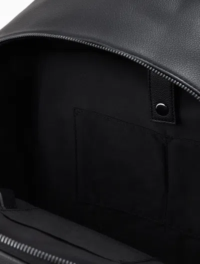 Armani Exchange Zip-pocket Backpack In Black