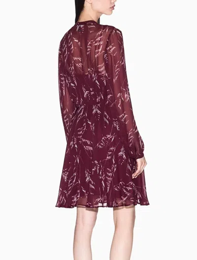 Armani Exchange Dresses In Burgundy