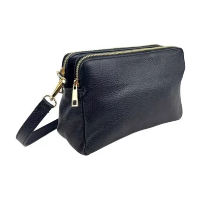 Chenson & Gorett Women's Alessia Box Bag With Double Zippers Bag In Black In Black