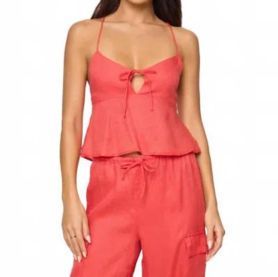 L*space Syros Sleeveless Top In Grapefruit In Red