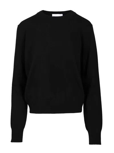 Givenchy Crewneck Sweater Knitwear Black In Black