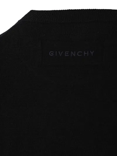 Givenchy Crewneck Sweater Knitwear Black In Black