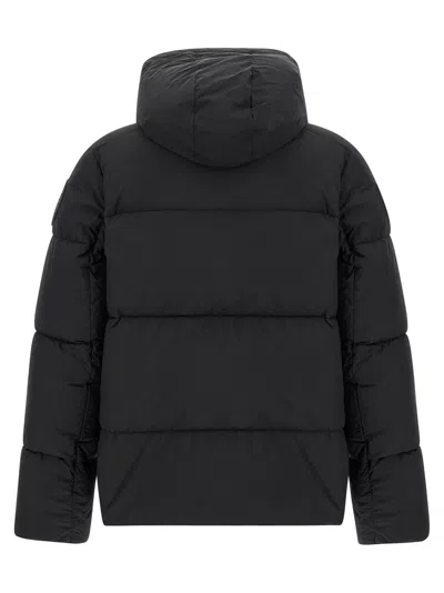 Canada Goose Black Nylon Crofton Down Jacket In Black
