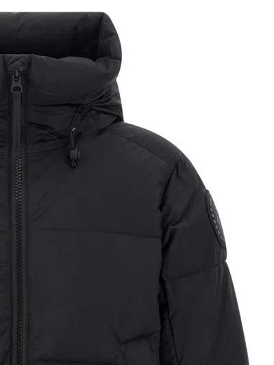 Canada Goose Black Nylon Crofton Down Jacket In Black