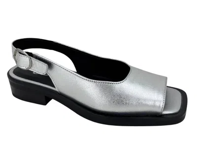 Bos. & Co. Elena Slingback Flat In Silver