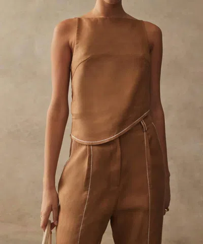 Sancia Coralie Top In Honey In Brown
