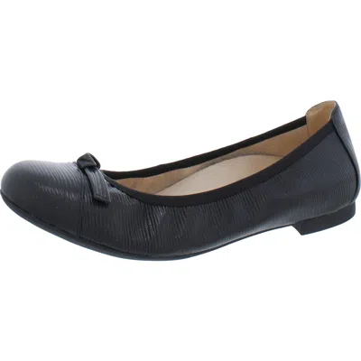 Vionic Amorie Womens Leather Slip On Ballet Flats In Multi