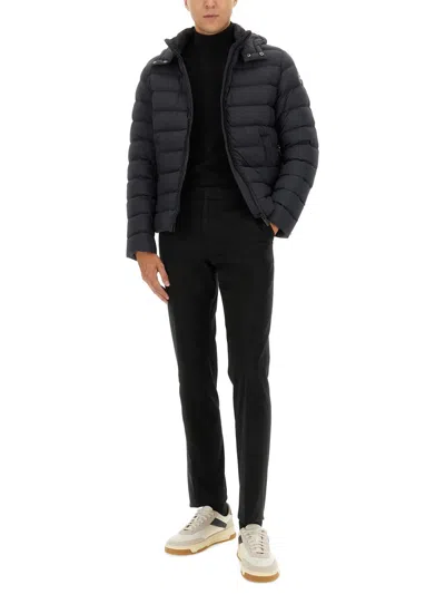 Colmar Down Jacket With Detachable Hood In Black