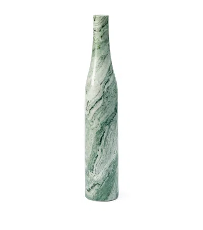 Polspotten Marble Heritage Bottle Candle Holder In Green