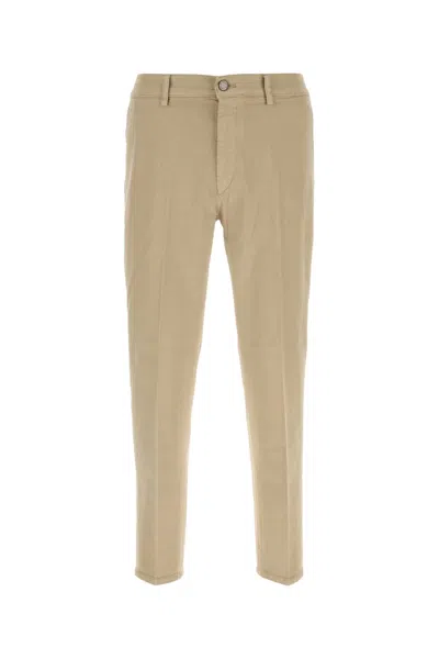 Pt Torino Stretch Cotton Reggae Style Trousers In Neutral