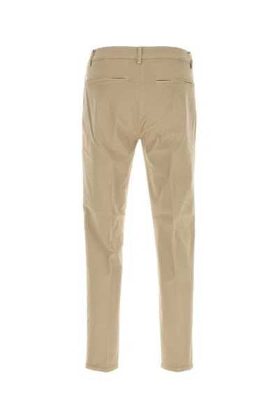 Pt Torino Stretch Cotton Reggae Style Trousers In Neutral