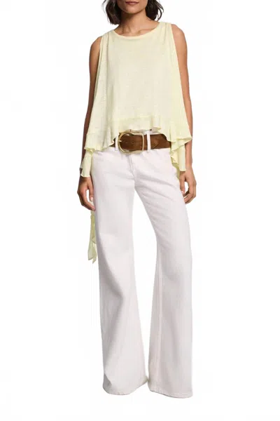 Dorothee Schumacher Natural Ease Sleeveless Top In Light Lemon In Neutral