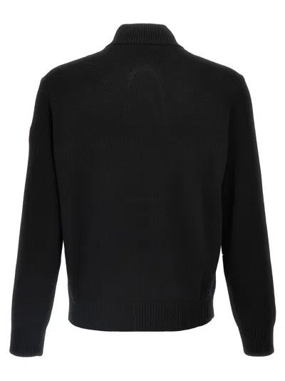 Canada Goose Hybridge Quilted Knit Jacket In Black