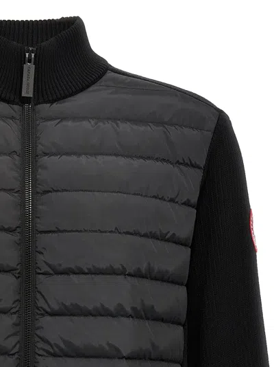 Canada Goose Hybridge Quilted Knit Jacket In Black