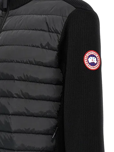 Canada Goose Hybridge Quilted Knit Jacket In Black