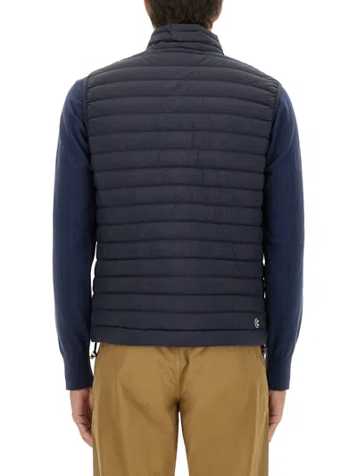 Colmar Lightweight Down Vest With Drawstring In Blue