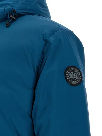 Canada Goose Teal Green Polyester Lodge Down Jacket In Blue