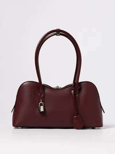 Stella Mccartney Ryder Bordeaux Handbag With Two Top Handles And Front Padlock Detail With Logo In Ecoleather Woman In Burgundy