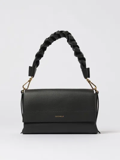 Coccinelle Borsa A Spalla In Pelle Double Boheme Grana Double Small In Purple